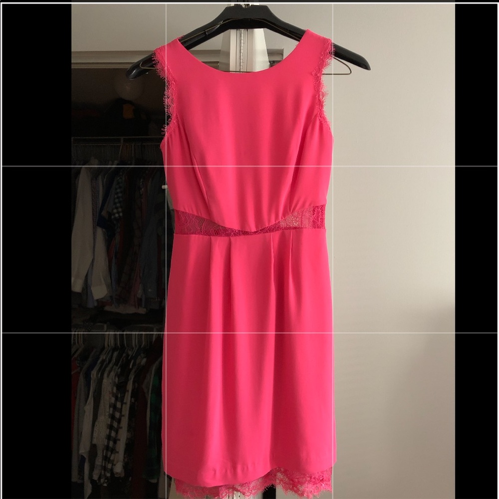 Bright pink BCBG dress